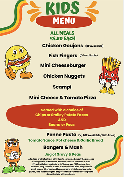 Kids Menu